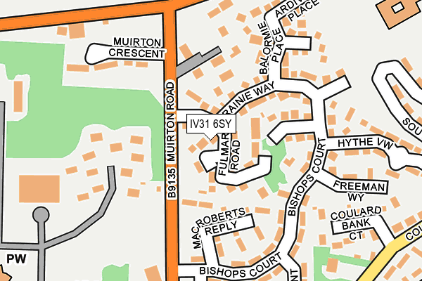 IV31 6SY map - OS OpenMap – Local (Ordnance Survey)