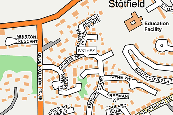IV31 6SZ map - OS OpenMap – Local (Ordnance Survey)