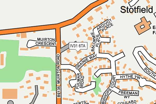 IV31 6TA map - OS OpenMap – Local (Ordnance Survey)