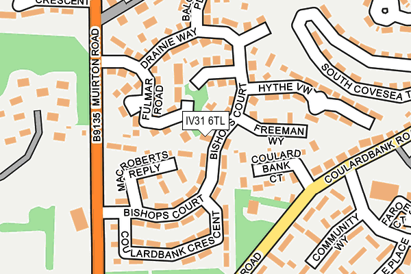 IV31 6TL map - OS OpenMap – Local (Ordnance Survey)