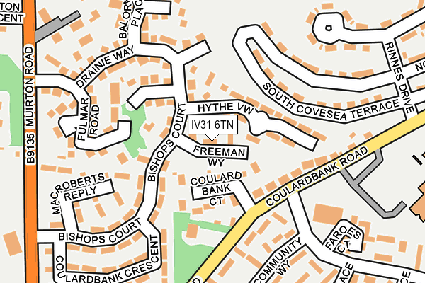 IV31 6TN map - OS OpenMap – Local (Ordnance Survey)