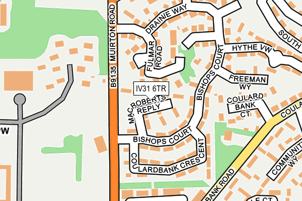 IV31 6TR map - OS OpenMap – Local (Ordnance Survey)