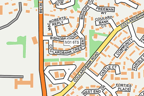 IV31 6TS map - OS OpenMap – Local (Ordnance Survey)