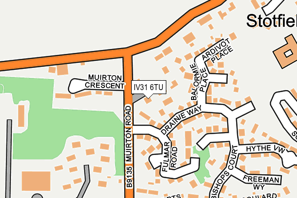 IV31 6TU map - OS OpenMap – Local (Ordnance Survey)