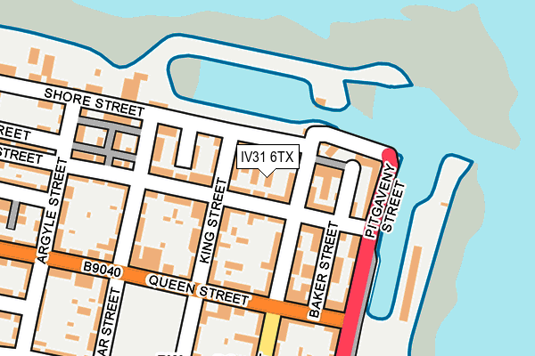 IV31 6TX map - OS OpenMap – Local (Ordnance Survey)