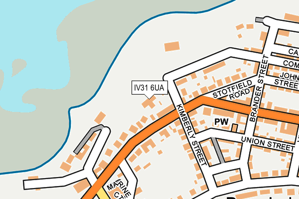 IV31 6UA map - OS OpenMap – Local (Ordnance Survey)