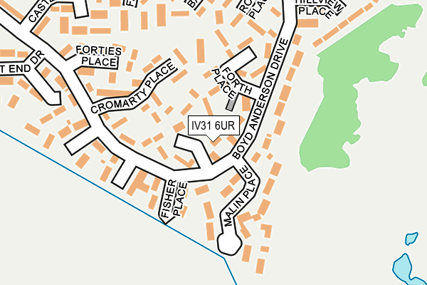 IV31 6UR map - OS OpenMap – Local (Ordnance Survey)