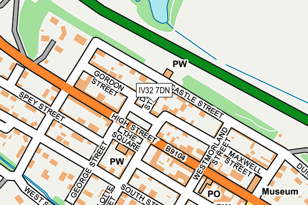 IV32 7DN map - OS OpenMap – Local (Ordnance Survey)