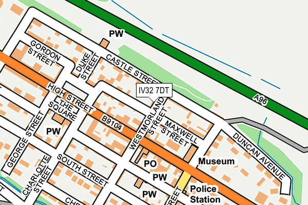 IV32 7DT map - OS OpenMap – Local (Ordnance Survey)
