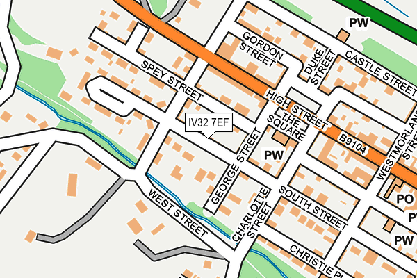 IV32 7EF map - OS OpenMap – Local (Ordnance Survey)