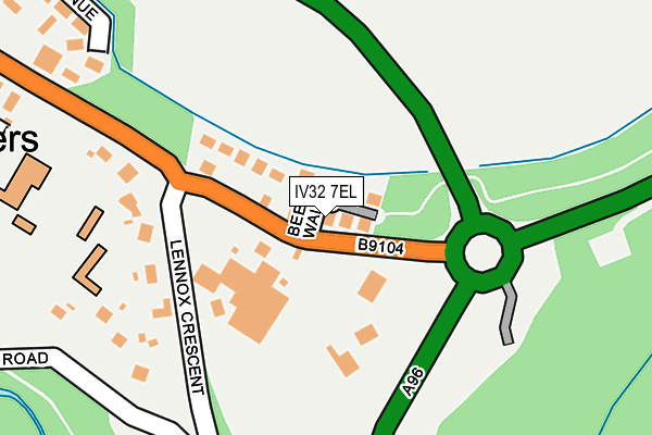 IV32 7EL map - OS OpenMap – Local (Ordnance Survey)