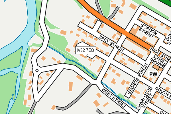 IV32 7EQ map - OS OpenMap – Local (Ordnance Survey)