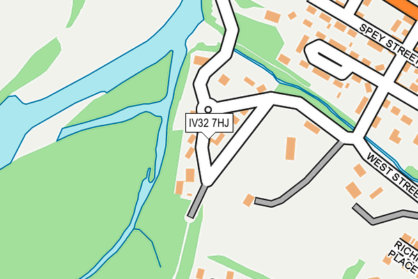 IV32 7HJ map - OS OpenMap – Local (Ordnance Survey)