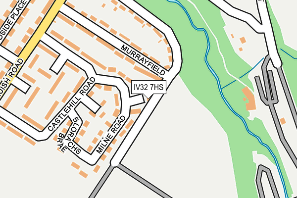 IV32 7HS map - OS OpenMap – Local (Ordnance Survey)