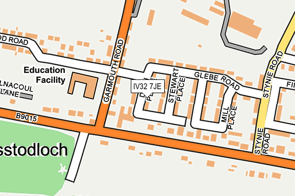 IV32 7JE map - OS OpenMap – Local (Ordnance Survey)