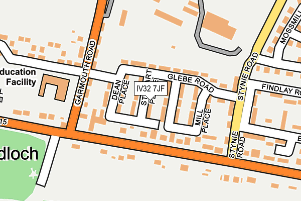 IV32 7JF map - OS OpenMap – Local (Ordnance Survey)