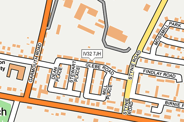 IV32 7JH map - OS OpenMap – Local (Ordnance Survey)