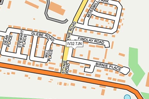 IV32 7JN map - OS OpenMap – Local (Ordnance Survey)