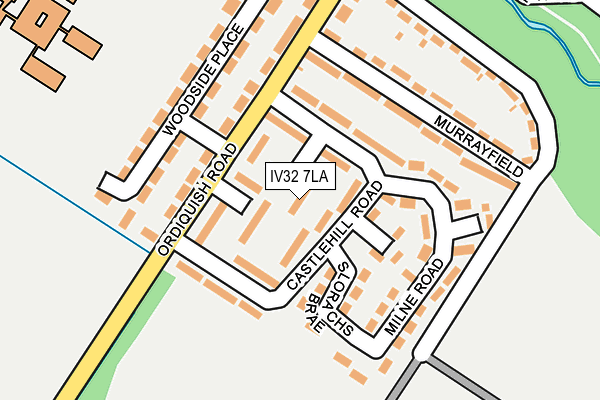 IV32 7LA map - OS OpenMap – Local (Ordnance Survey)