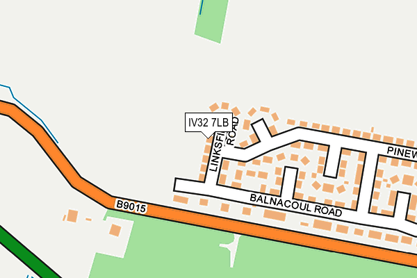 IV32 7LB map - OS OpenMap – Local (Ordnance Survey)