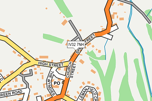 IV32 7NH map - OS OpenMap – Local (Ordnance Survey)
