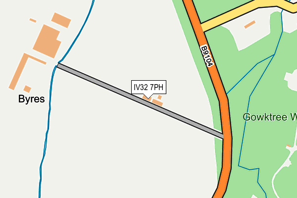 IV32 7PH map - OS OpenMap – Local (Ordnance Survey)