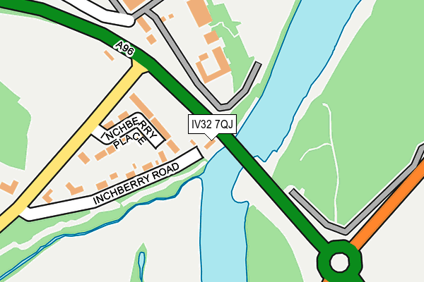 IV32 7QJ map - OS OpenMap – Local (Ordnance Survey)