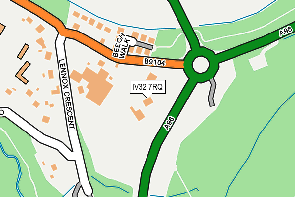 IV32 7RQ map - OS OpenMap – Local (Ordnance Survey)