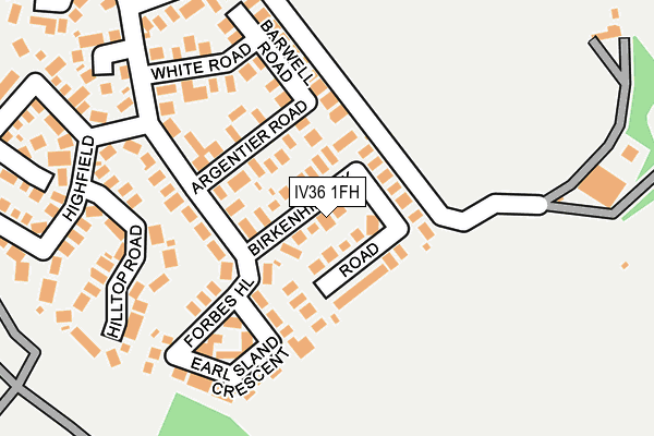 IV36 1FH map - OS OpenMap – Local (Ordnance Survey)