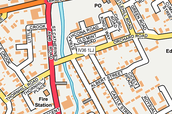 IV36 1LJ map - OS OpenMap – Local (Ordnance Survey)