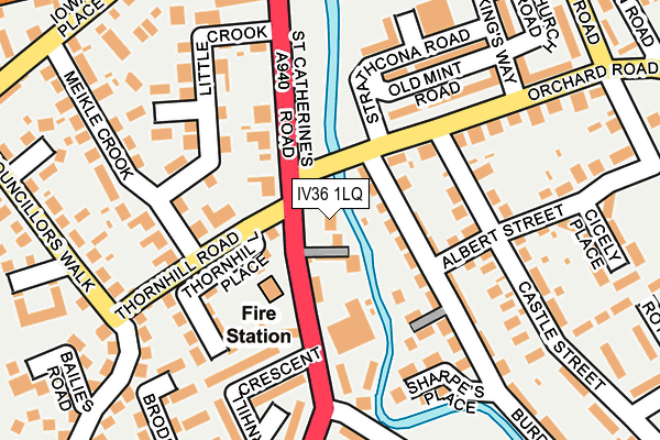 IV36 1LQ map - OS OpenMap – Local (Ordnance Survey)