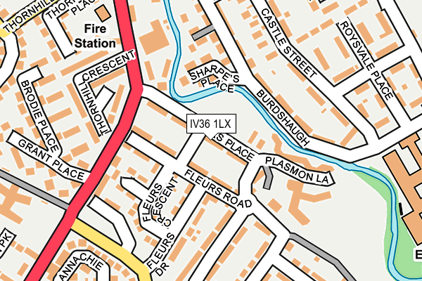 IV36 1LX map - OS OpenMap – Local (Ordnance Survey)