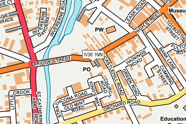 IV36 1NN map - OS OpenMap – Local (Ordnance Survey)