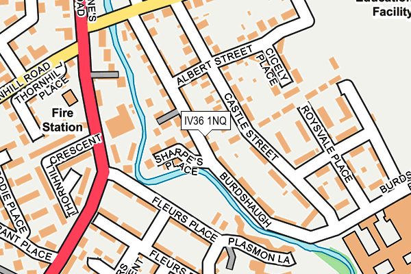 IV36 1NQ map - OS OpenMap – Local (Ordnance Survey)