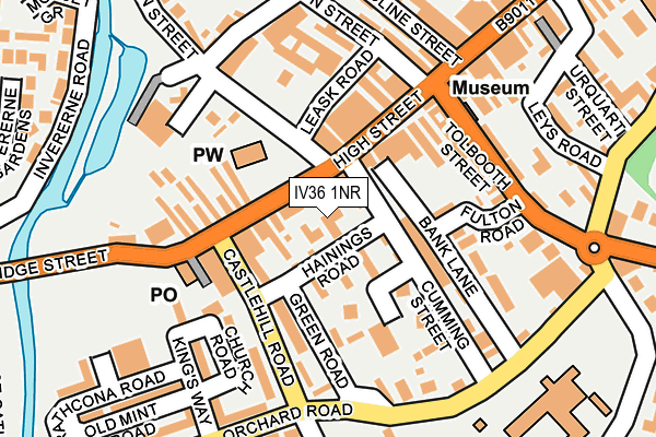 IV36 1NR map - OS OpenMap – Local (Ordnance Survey)