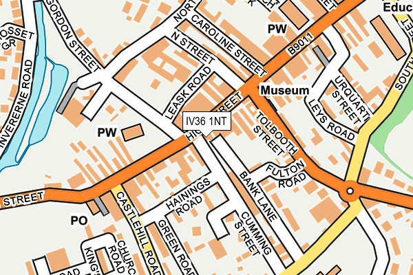 IV36 1NT map - OS OpenMap – Local (Ordnance Survey)