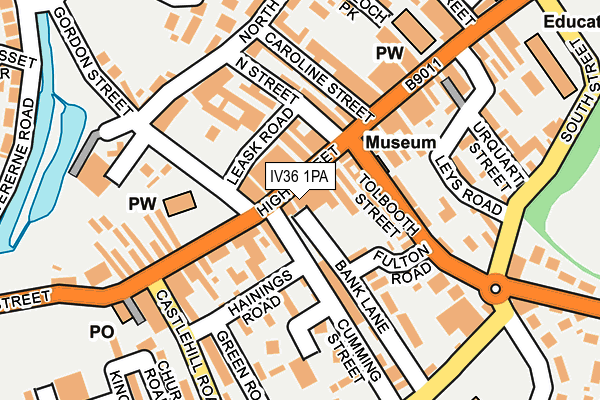 IV36 1PA map - OS OpenMap – Local (Ordnance Survey)