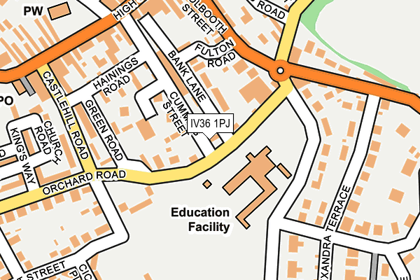 IV36 1PJ map - OS OpenMap – Local (Ordnance Survey)