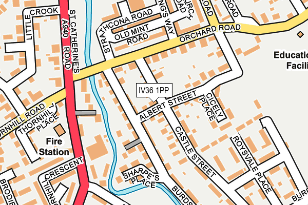 IV36 1PP map - OS OpenMap – Local (Ordnance Survey)
