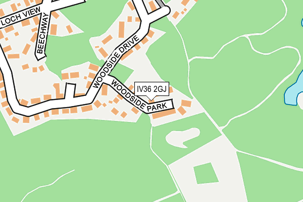 IV36 2GJ map - OS OpenMap – Local (Ordnance Survey)