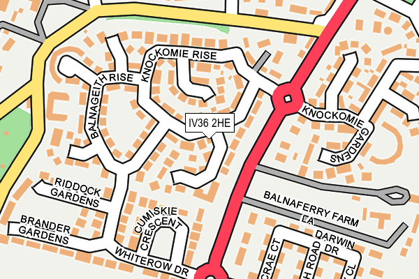 Map of SPRENG SERVICES LTD at local scale