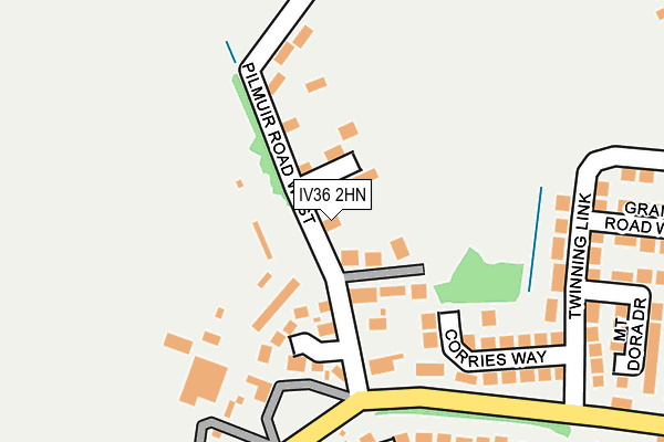 IV36 2HN map - OS OpenMap – Local (Ordnance Survey)