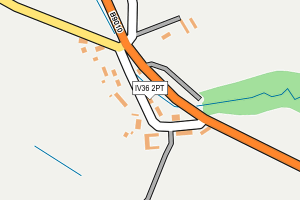 IV36 2PT map - OS OpenMap – Local (Ordnance Survey)