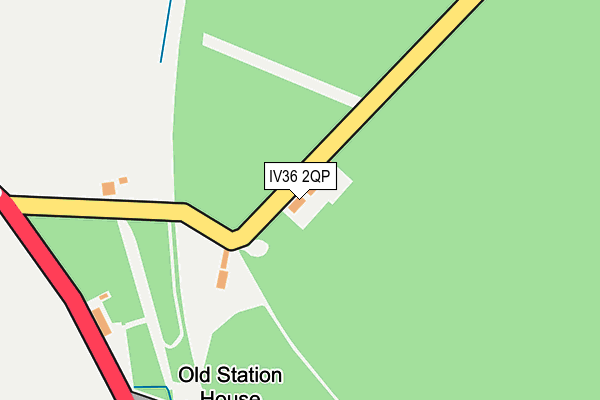 IV36 2QP map - OS OpenMap – Local (Ordnance Survey)