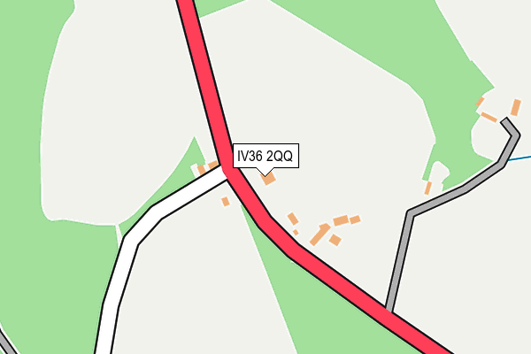 IV36 2QQ map - OS OpenMap – Local (Ordnance Survey)