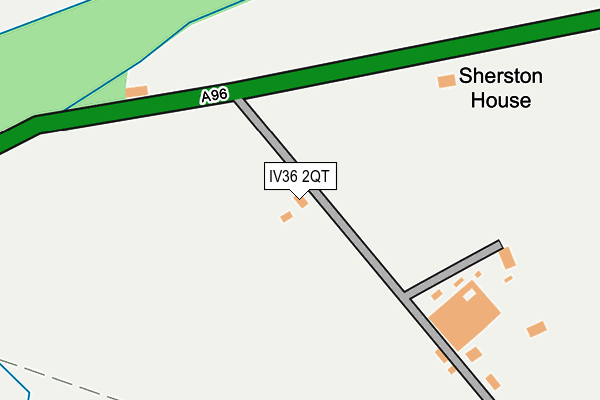 IV36 2QT map - OS OpenMap – Local (Ordnance Survey)