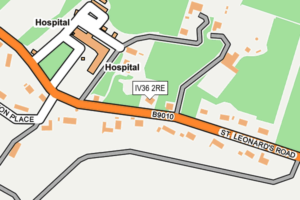 IV36 2RE map - OS OpenMap – Local (Ordnance Survey)