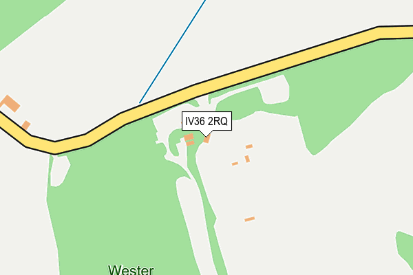 IV36 2RQ map - OS OpenMap – Local (Ordnance Survey)