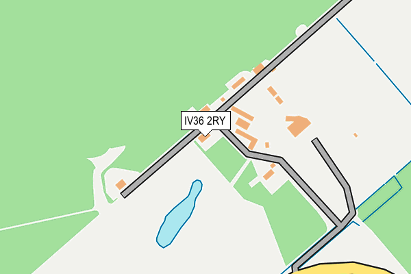 IV36 2RY map - OS OpenMap – Local (Ordnance Survey)