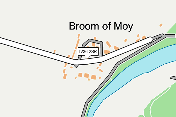 IV36 2SR map - OS OpenMap – Local (Ordnance Survey)